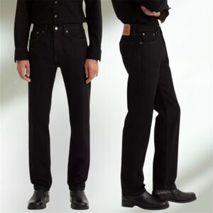 Levi’s 505 Regular Fit Men’s Black  Straight Leg  Jeans Size W36 L34